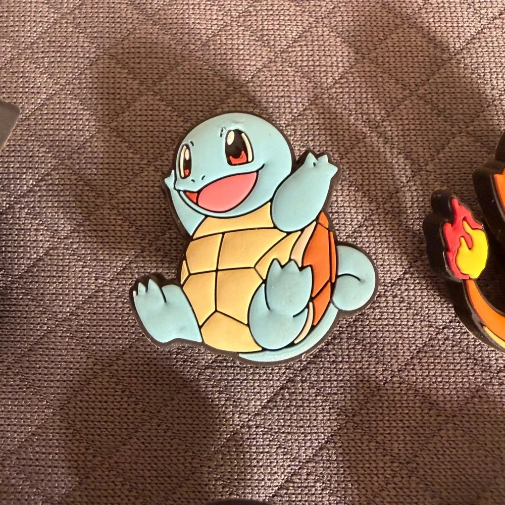 Pokemon Shoe Charms Set of 8 Eevee Squirtle Charmander Snorlax Bulbasaur Gengar